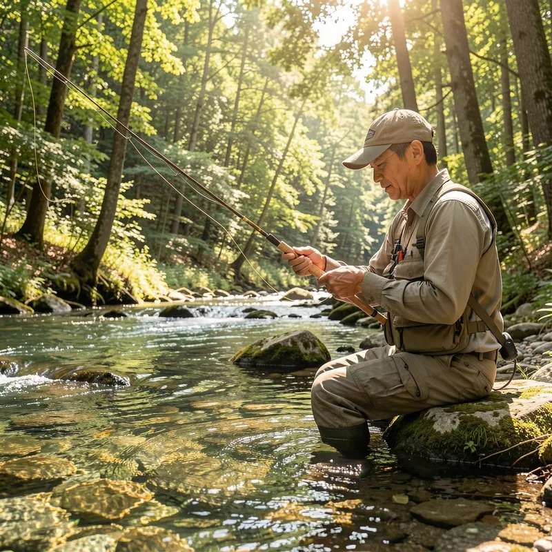 Débuter le tenkara : premiers pas